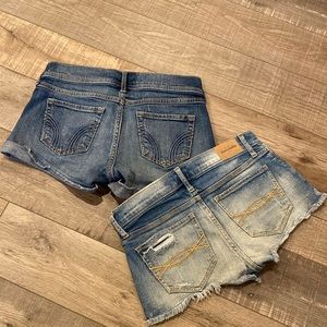 Hollister & Ambercombie and Fitch Shorty Shorts size 0 & 14